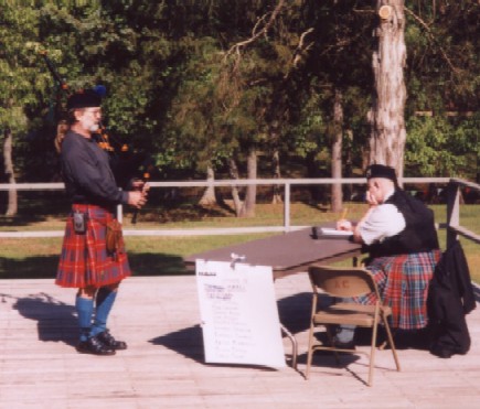Bagpipe Competition, Batesville, AR 04/2003 Piper of the day